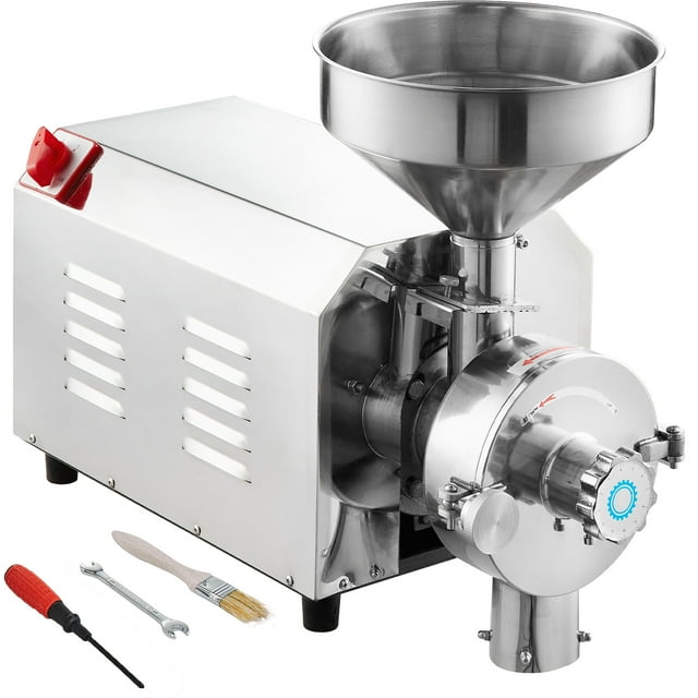 VEVOR Moulin à Broyage de Grains Machine de Broyage de Grains 3000W Machines de Transformation Alimentaire