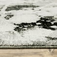 thumbnail image 4 of HomeRoots 510556 2 x 3 ft. Charcoal & White Abstract Power Loom Stain Resistant Rectangle Area Rug, 4 of 5