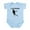 Sky Blue, variant on CafePress - Lacrosse Body Suit - Baby Light Bodysuit, Size Newborn - 24 Months