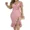 Pink, variant on Womens Cocktail Dresses Pearls Strap Solid Color Off Shoulder Ruffle Hem Bodycon Midi Party Dress Black-M