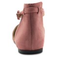 thumbnail image 4 of Ollio Women's Shoes Faux Suede Ankle Straps D'Orsay Pointed Toe Ballet Flats ZY00F71, 4 of 6