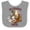 Heather and White, variant on Inktastic Farmer Girl with Happy Farm Animals Boys or Girls Baby Bib