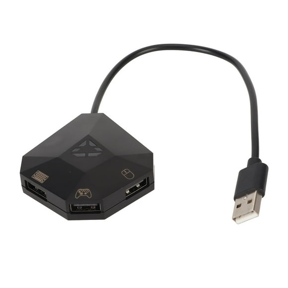 Convertisseur de Manette de Jeu, Améliore le Jeu Adaptateur Clavier Souris Plug And Play Mappage Personnalisé Connexion de Câble Stable Portable Durable pour Console de Jeu