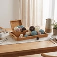 thumbnail image 6 of BlinkL Brown Valentine's Day Wicker Decorative Balls 36 Count, 6 of 6