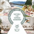 thumbnail image 6 of Easter Rabbits Outdoor Rug for Patio/Deck/Porch, Non-Slip Large Area Rug 5 x 7 Ft, Cute Bunny Eggs Butterflies Floral Leaf Beige Indoor Outdoor Rugs Washable Area Rugs, Camping Rug Carpet Runner, 6 of 8