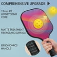 thumbnail image 2 of Pickleball Paddles Set Of 2, Fiberglass Surface, Neon Fluid Print, 4 Balls & Bag, 2 of 5
