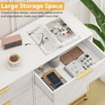 thumbnail image 4 of FOLDLIFE Bedroom Dresser with 8 Drawers, Wooden Dresser for Entryway, Wide Storage Cabinet for Living Room, White, 4 of 6