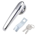 Level Handle Cam Lock, Zinc Alloy Chrome Finished L Shape w Keys MS308 ...