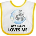 thumbnail image 3 of Inktastic Raccoon My Papi Loves Me Boys or Girls Baby Bib, 3 of 4