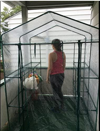 Home-Complete HC-4202 Walk-In Greenhouse- Indoor Outdoor with 8 Sturdy Shelves-Grow Plants, Seedlings, Herbs, or Flowers In Any Season-Gardening Rack - image 5 of 8