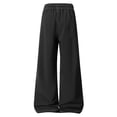 thumbnail image 4 of Kctiaxy Plus Size Pants for Men Summer Cargo Sweatpants Elastic Waist Drawstring Jogger Pants, 4 of 9