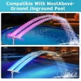 thumbnail image 2 of Fuente Solar para Piscinas Elevadas y Enterradas con Luces RGB Sensor de Luz Automático. Doble Aspersor Piscina., 2 of 5