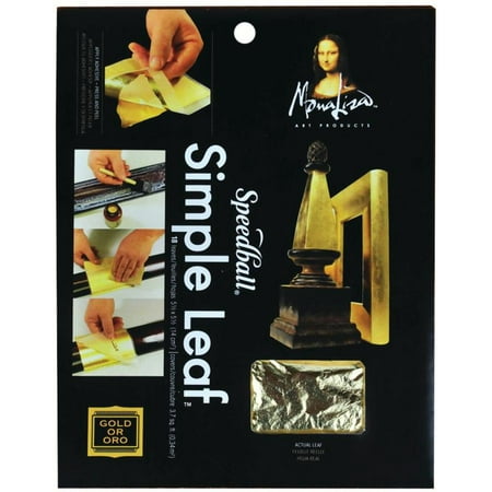 UPC: 0081093100303 | Mona Lisa Simple Leaf Gold 5-1/2in x 5-1/2in/Sheets Peggable