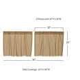 thumbnail image 2 of VHC Brands Primitive Farmhouse Kitchen Window Curtains-Tobacco Cloth Fringed Tier Pair, Set 24x36, Khaki Tan, 2 of 8