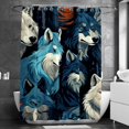 thumbnail image 2 of Wolf Shower Curtain for Bathroom, 2 of 6