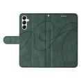 thumbnail image 5 of Wallet Case for Samsung Galaxy A54 5G, Premium Vintage PU Leather Magnetic Closure Handbag Pocket Kickstand Card Holder Slots with Wrist Strap TPU Shockproof Flip Case Cover - Green, 5 of 10