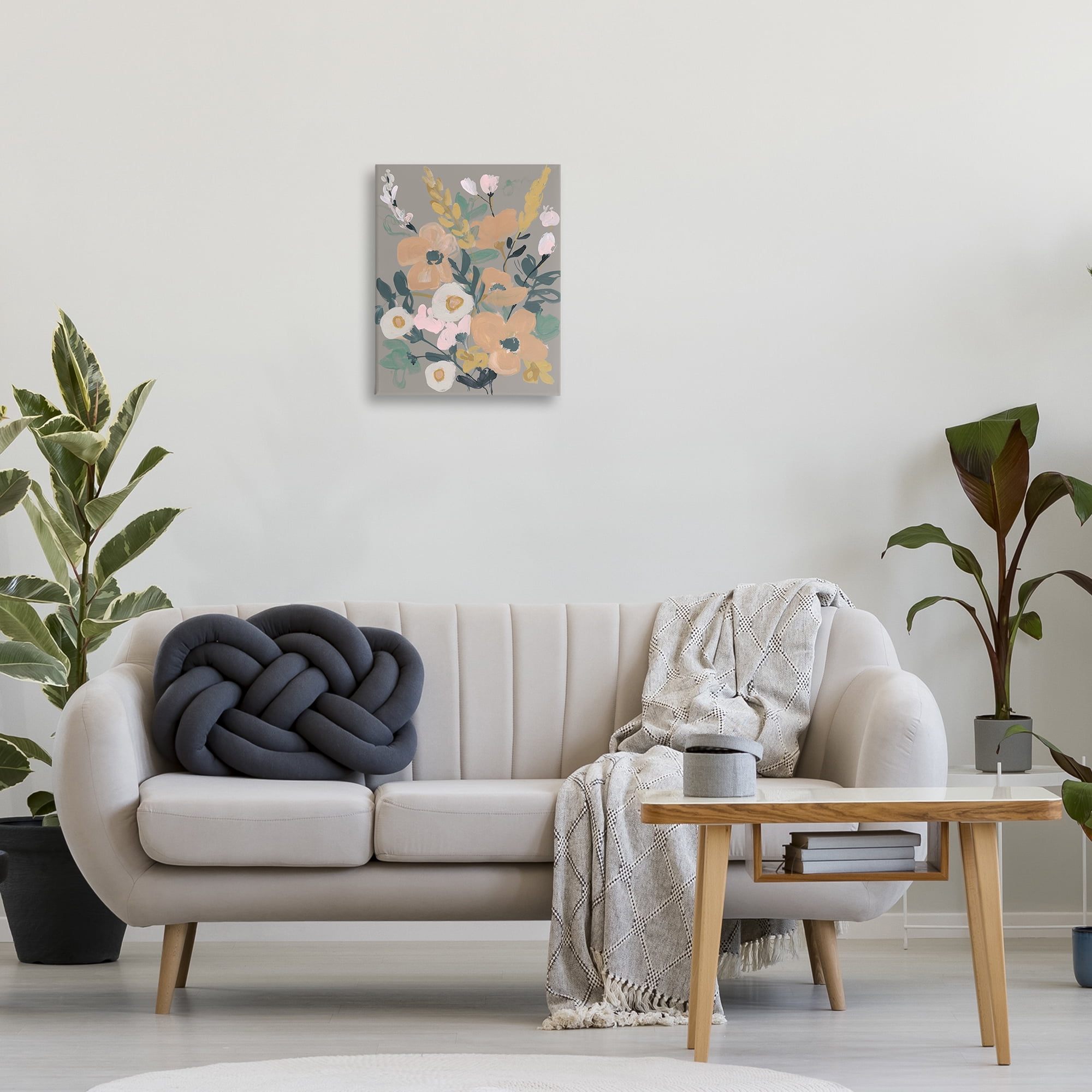 Stupell Industries Modern Wildflower Collage Botanical & Floral Painting Gallery Wrapped Canvas Art Print Wall Art, 16 x 20