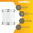 thumbnail image 4 of Sunlite 25w LED Half Cylinder Wall Sconce CCT Tunable Brushed Nickel Finish, 4 of 6