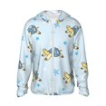 thumbnail image 1 of Disketp Tortue Dessin Animé pour Hommes Protection Solaire Chandail à Capuchon Performance Manches Longues Pêche Extérieur Léger-TG, 1 of 7