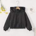 thumbnail image 6 of Zecgelong Kids Boys Girls Solid Coat Hooded Jacket Toddler Windproof Zipper Outwear, 6 of 7