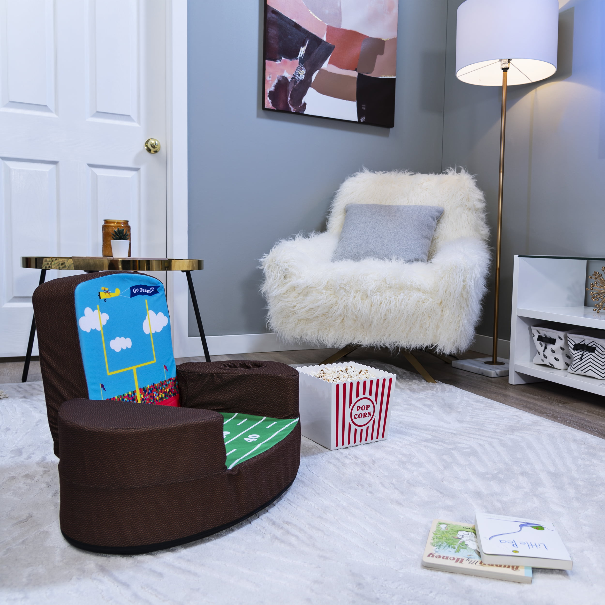 Marshmallow Furniture Flip-See-Do Foam Toddler Chair, Cookie Monster -  Walmart.com