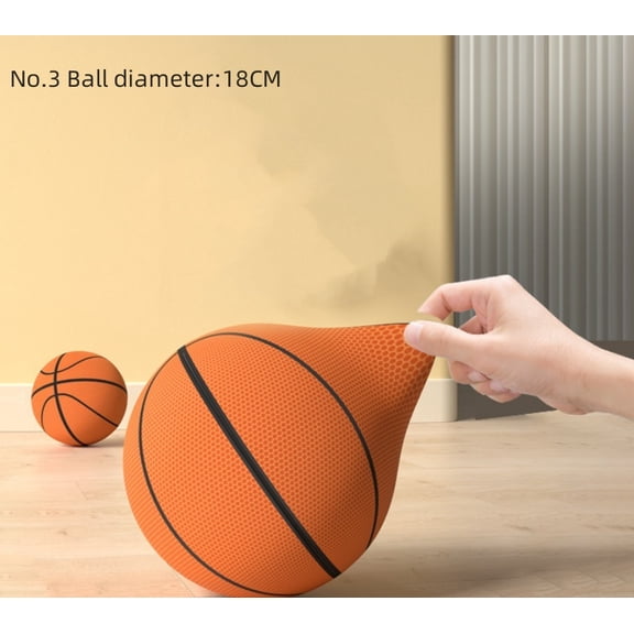 Indoor Silent Basketball Cloth Cover Soft And High Elastic Foam Mute Ball No Noise Sports Ball Density Ball Sports Games