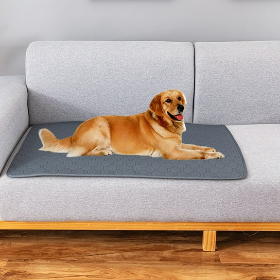 GoXteam Waterproof Dog Bed Cover Pet Blanket Sofa Couch Furniture Protector for Puppy Large Dog Cat, Reversible (39x28 Inch, Dark Grey)