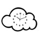thumbnail image 5 of Reloj colgante de pared con diseño de nube, de madera, moderno, con dibujos animados, bonito y silencioso, decorativo. L, 5 of 9
