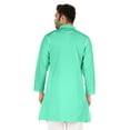 thumbnail image 5 of Atasi Casual Solid Long Sleeve Cotton Kurta For Indian Mens Mandarin Collar Irregular Hem Ethnic Shirt, 5 of 7