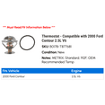 thumbnail image 2 of Thermostat - Compatible with 2000 Ford Contour 2.5L V6, 2 of 2