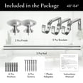 thumbnail image 4 of MERIVILLE 1" Single Curtain Rod Set, Adjustable 48–84 Inches, Prima Finials, Satin Nickel, 4 of 9