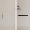 thumbnail image 3 of BARONAGE 56-60 W x 76 H Frameless Single Sliding  Shower Door , 5/16" (8mm) Clear Tempered Glass Shower Door Explosion-Proof Film, Stainless Steel Hardware, Matte Black, 3 of 7