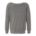 thumbnail image 3 of BELLA + CANVAS Women’s Sponge Fleece Wide Neck Sweatshirt, 3 of 5