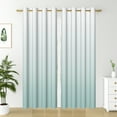 thumbnail image 7 of Nanqianyi Light Blue White Ombre Blackout Curtains 42 X 96 Inch Length for Bedroom, Living Room, Thermal Insulated Room Darkening Grommet Window Drapes 2 Panels, 7 of 7