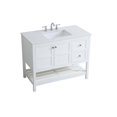 thumbnail image 4 of Elegant Kitchen and Bath 42 inch Single Bathroom Vanity in White, 4 of 8