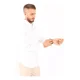 thumbnail image 3 of Camisas Para Hombre De Lino Corte Slim Ligera Cuello Mao, 3 of 4