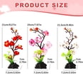 Artificial Cherry Blossom Tree with Base, Fish Tank Plant Decor for ...
