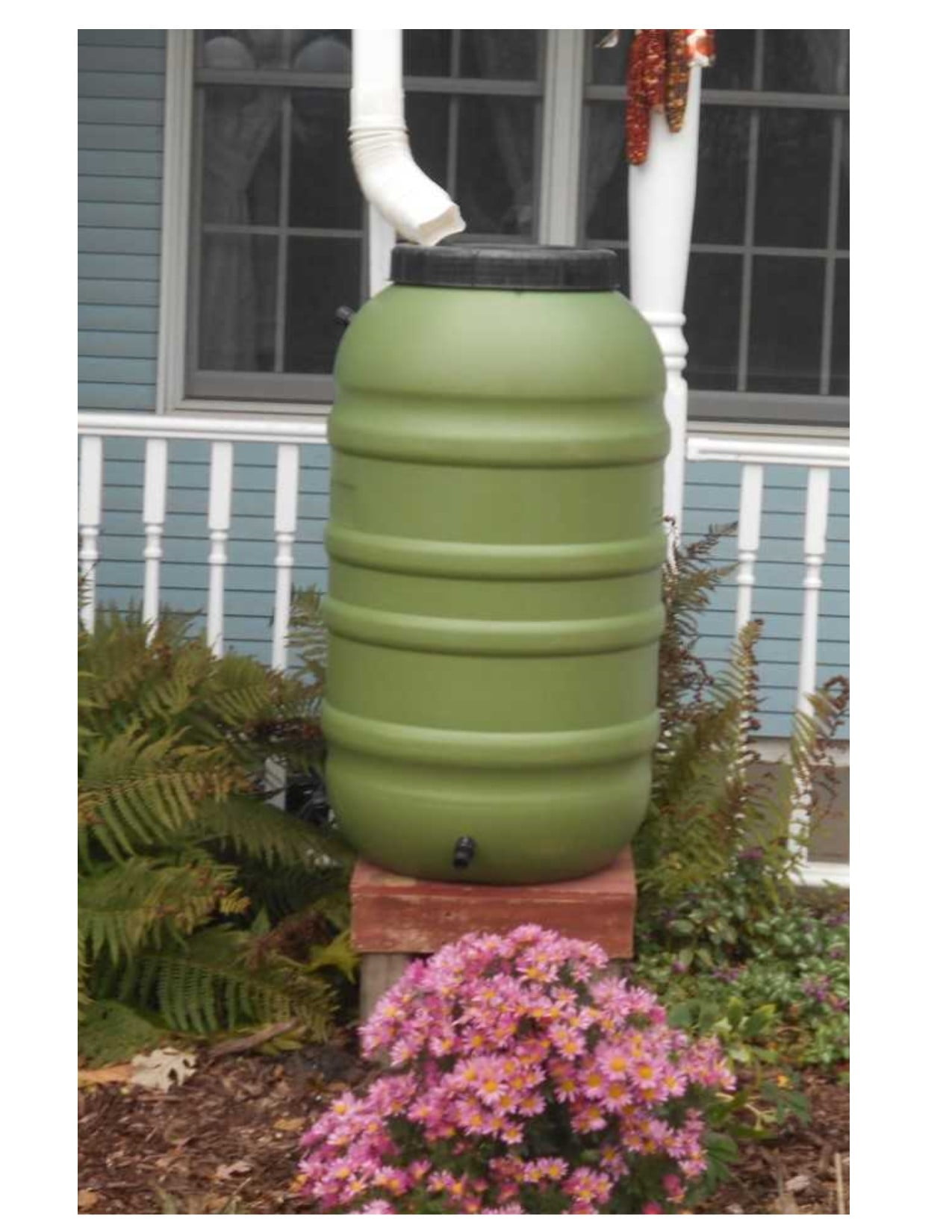 55 Gallon Green Rain Barrel - Walmart.com