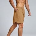 thumbnail image 5 of Cargo Short Pants for Men Plus Size Summer Lightweight Elastic Waist Solid Color Gym Shorts Athletic Outdoor Sport Workout Shorts with Pockets, 5 of 7