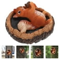 thumbnail image 3 of FNNMNNR Squirrel Garden Hanging Tree Sculpture Animal Decor Statue Resin Yard Statues Figurine Outdoor Ornament Wallornaments, 3 of 6