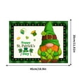 thumbnail image 5 of Outoloxit St. Patrick‘s Day Placemats Set of 6 - Printed Leprechaun Shamrock Design， Waterproof Heat Insulation Table Mats for Kitchen Dining， Easy Clean Holiday Decor, 5 of 6