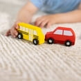 thumbnail image 6 of Melissa & Doug 4 Wooden Town Vehicles For Boys and For Girls 3+ - FSC Certified, 6 of 10