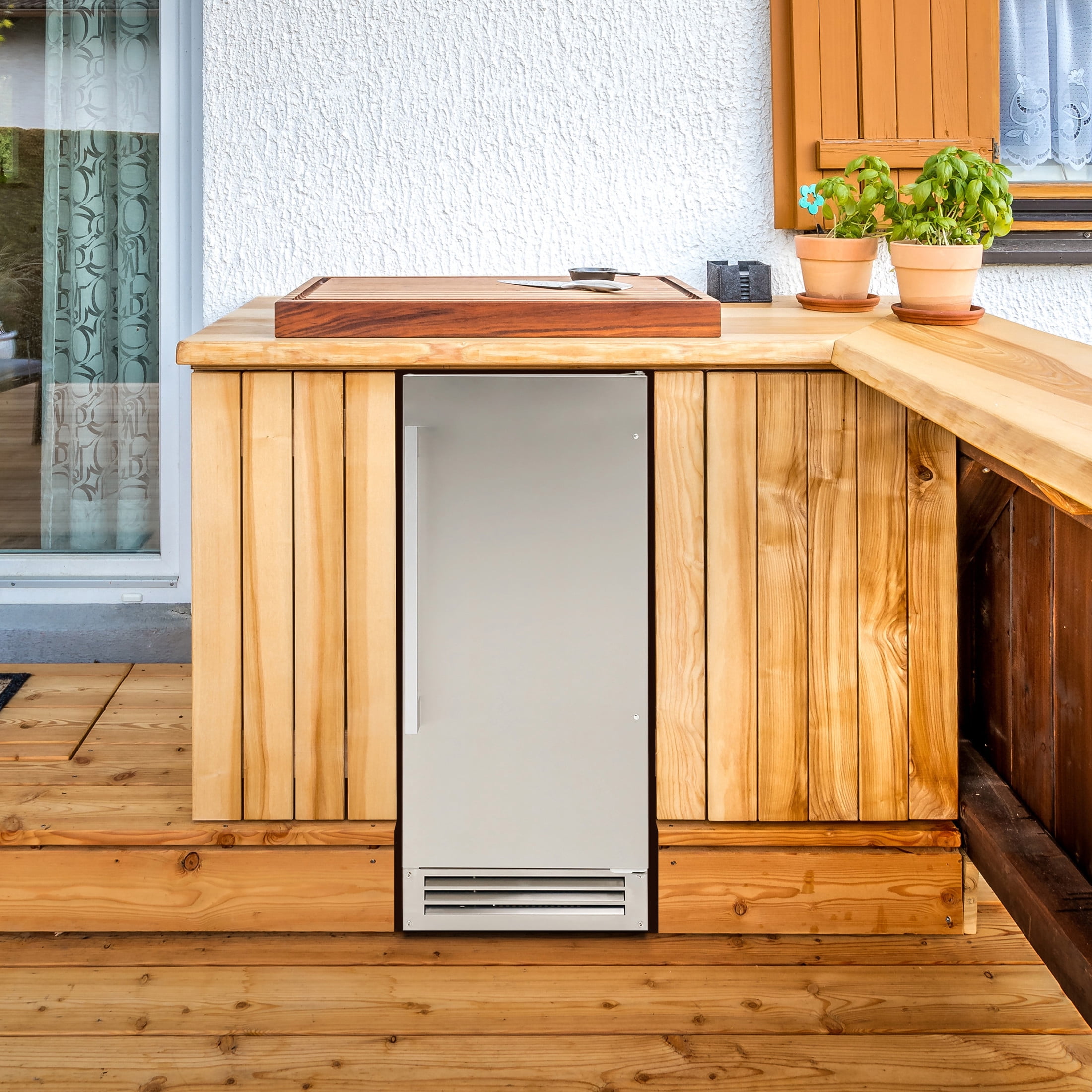 Avanti ELITE Series Outdoor Commercial Built-In Ice Maker, 50 lb. Capacity, in Stainless Steel (OIM1550U3S)