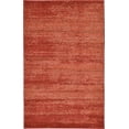 thumbnail image 1 of Unique Loom Tapis de la Zone de Collection Del Mar - Design Tonal Moderne Inspiré de la Transition (3' 3 x 5' 3 Rectangulaire, Terre Cuite / Rouge), 1 of 10