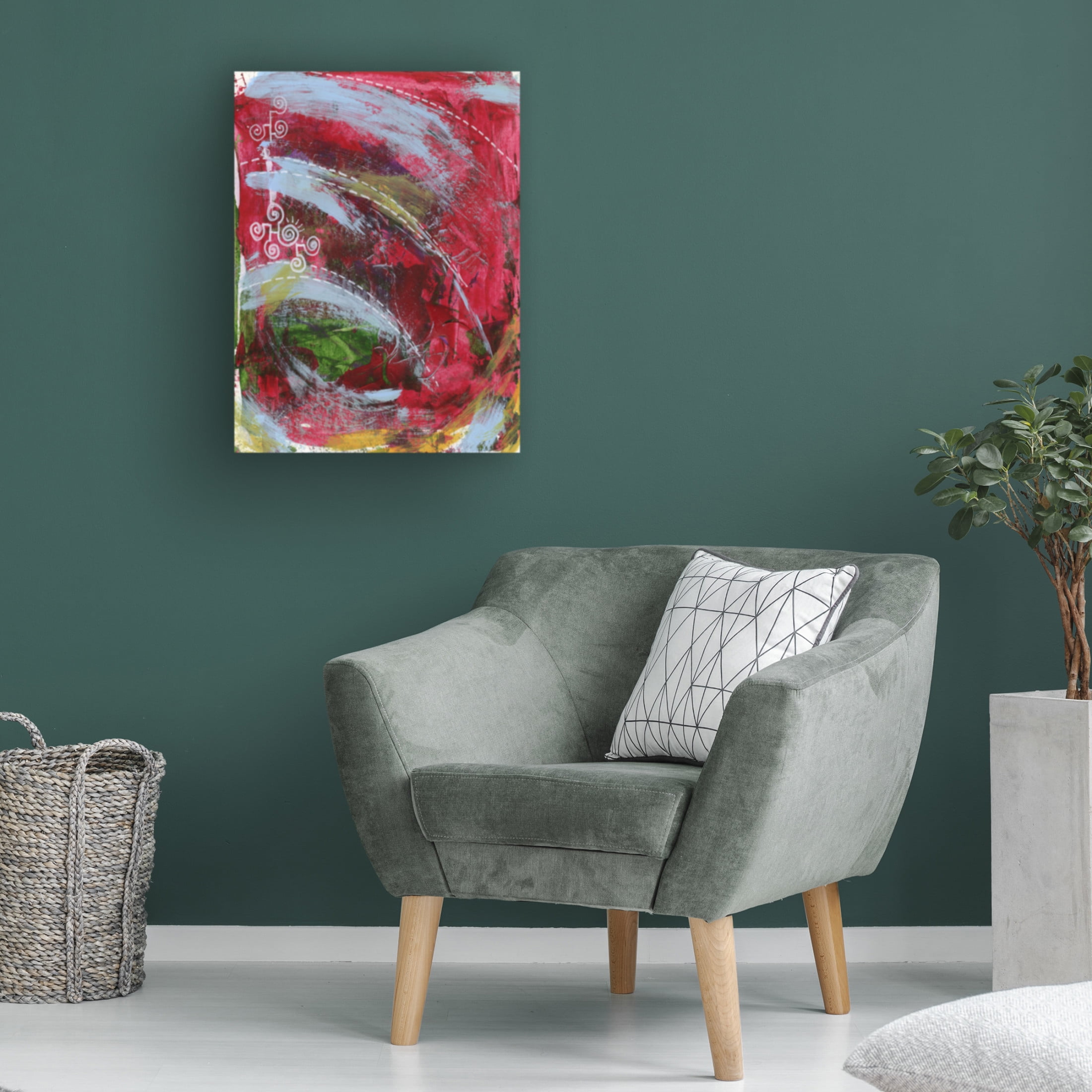 Canvas Wall Art - Medha Karandikar 'Spiritual Journal 17' Wall Art for Living Room, Bedroom, or Office Décor by Trademark Fine Art - 18 x 24 Inches