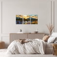 thumbnail image 4 of 3 Pieces Grand Teton Canvas Wall Art Sunflower National Park River Scene Picture Artwork Sunrise Mountain Landscape Print Painting for Living Room Bedroom Kitchen Home 12x16inchx3pcs, 4 of 5