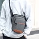 thumbnail image 1 of Bandolera para hombre - Mochila impermeable para el pecho, mochila deportiva multifuncional ligera de 0,44 lb, 26x22x8cm, gris/azul/rojo/caqui, 1 of 6