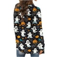thumbnail image 5 of FDGIU Women's Halloween Cardigan 2025 - Printed Open Front Long Sleeve Cover-Up, Lightweight Crochet Fall Coat, Medium Length Coat Casual, 5 of 5
