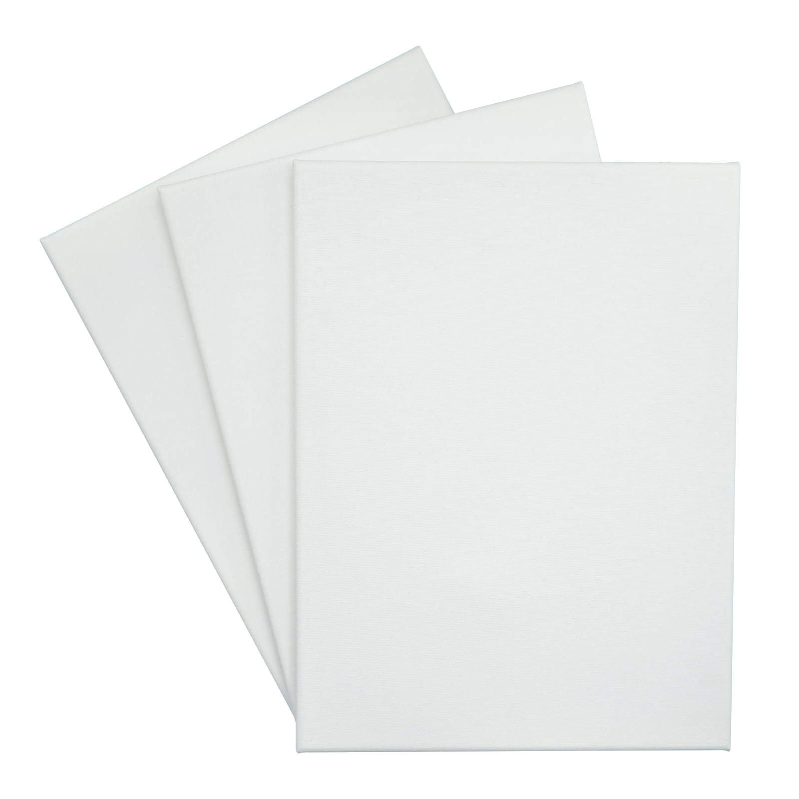 Hello Hobby Kids Canvas, 100% Cotton Acid Free White Stretched Canvas, 9"x12", 3 Pack