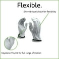 thumbnail image 5 of Cordova 8500 Premium Grain Goatskin Driver Gloves, Unlined, Shirred Elastic Back, Keystone Thumb, Light Gray, Work Gloves for Construction Steel Work Manufacturing and More, 2X-Small, 12-Pack, 5 of 15
